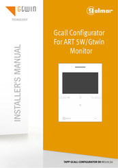 golmar ART 5W/GTWIN MONITOR Installer Manual