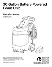 Foamit FI-BP-30N Operation Manual