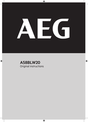 AEG A58BLW20 Instructions Manual