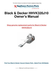 Black & Decker HHVK320J10 Instruction Manual