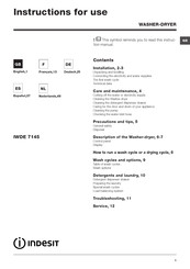 Indesit IWDE 7145 Instructions For Use Manual