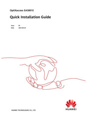 Huawei OptiXaccess EA5801E Quick Installation Manual