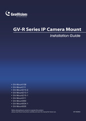 GeoVision GV-Mount505 Installation Manual