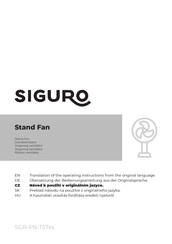 SIGURO SGR-FN-T57 Series Translation Of The Operating Instructions