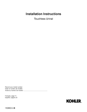 Kohler Bardon K-32590-0 Installation Instructions Manual