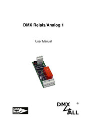 DMX4ALL DMX Relais/Analog Interface 1 User Manual