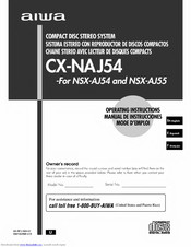 Aiwa CX-NAJ54 Operating Instructions Manual