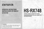 Aiwa HS-RX748 Operating Instructions Manual