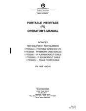L3 Communications 17TES0074 Operator's Manual