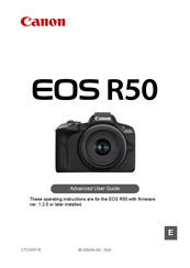 Canon EOS R50 Advanced User's Manual