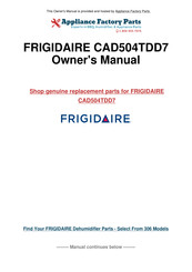 Frigidaire CAD504TDD7 Use & Care Manual