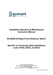 Alfa Laval scanjet PSM BLS 9200 Installation, Operation & Maintenance Instruction Manual