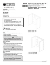 Delta B23685-6032L-WH Installation Manual