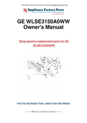 GE WLSE3150A0WW Owner's Manual