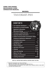 Sharp TM153K6SF-P0H Operation Manual