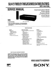 Sony SLV-E470EE Service Manual