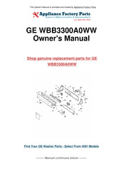 GE WBB3300A0WW Owner's Manual