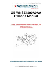 GE EWA2500 Owner's Manual