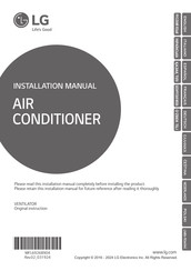 LG LZ-H GXN4 Series Installation Manual