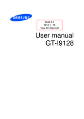 Samsung GT-I9128 User Manual