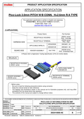 molex Pico-Lock Application Specification