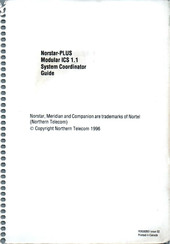Norstar PLUS Modular ICS 1.1 System Coordinator Manual