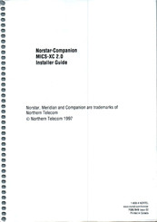 Norstar MICS-XC 2.0 Installer's Manual