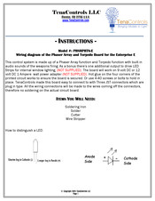 TenaControls PHSRPHTN-E Instructions Manual