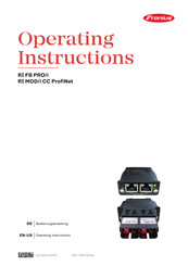 Fronius RI MOD/i CC ProfiNet Operating Instructions Manual