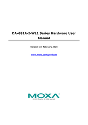 Moxa Technologies DA-681A-I-SP-WL1 Hardware User Manual