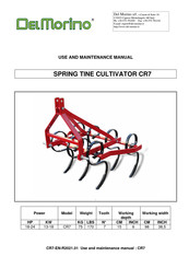 Del Morino CR7 Use And Maintenance Manual