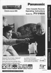 Panasonic Omnivision PV-V4600 Operating Instructions Manual