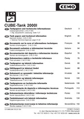CEMO CUBE-Tank 2000l Technical Information