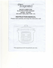 Toyomi HH 6080 Instruction Manual