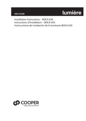 Cooper Lighting Solutions 650-BB Installation Instructions Manual