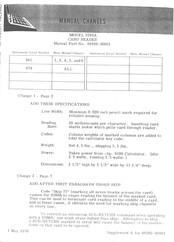 HP 9160A Manual Change