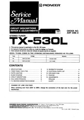 Pioneer TX-530L Service Manual
