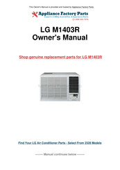 LG M1403R Service Manual