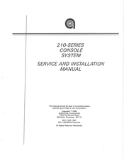 Auditronics 210-6 Service And Installation Manual