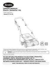 Scotts DT71613S Owner's Manual
