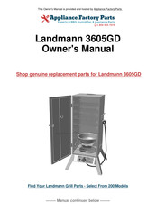 Great Outdoors 3605BGD Assembly And Owner's Manual