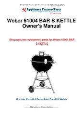 Weber 61004 Owner's Manual