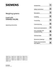 Siemens SIWAREX WL200 Series Operating Instructions Manual