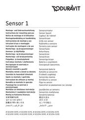 DURAVIT SE1094 0190 Instructions For Mounting And Use