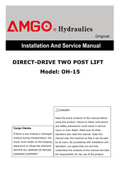 Amgo Hydraulics OH-15 Installation And Service Manual