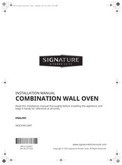 Signature SKSCV3012MT Installation Manual