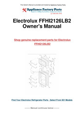 Frigidaire FFHI2126LB2 Use & Care Manual