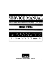 Sansui 2000A Service Manual