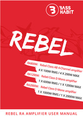 Bass Habit REBEL RA2000W User Manual