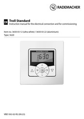 RADEMACHER Troll Standard 5620 Instruction Manual For The Electrical Connection And For Commissioning